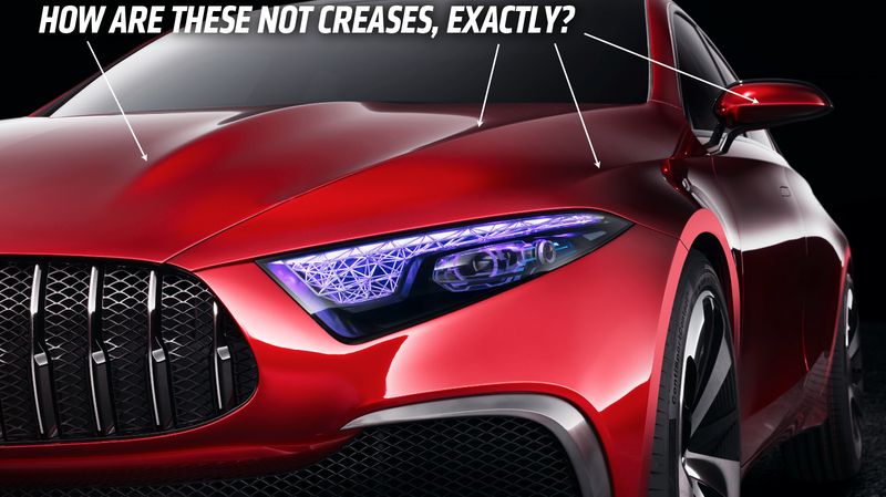 Illustration for article titled Mercedes Declares The 'Time Of Creases' Is Over With The Concept A
